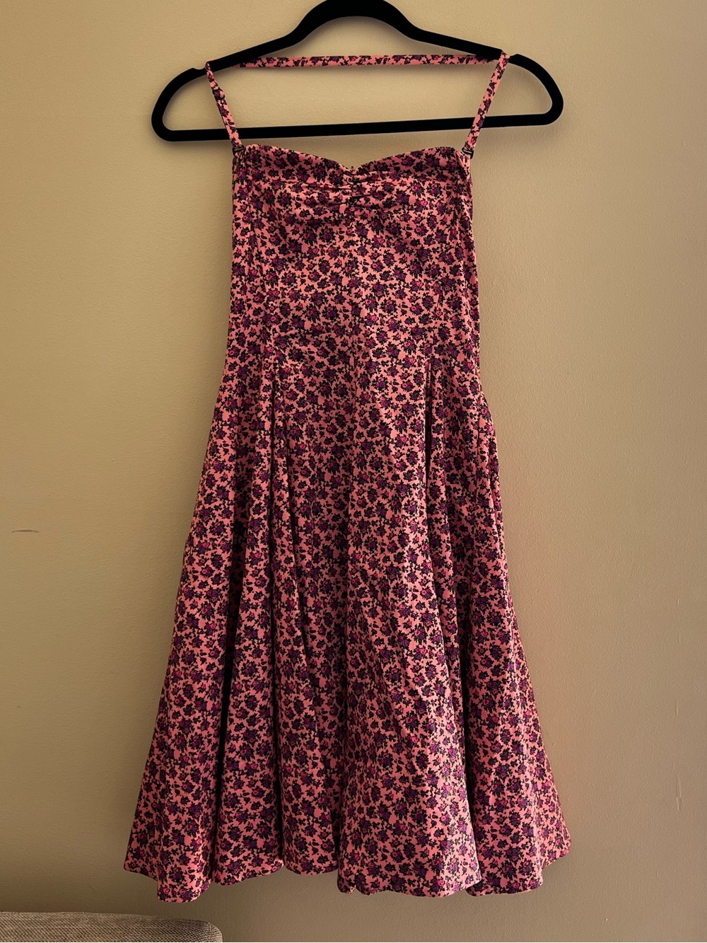 Betsey Johnson Vintage Fit Flare Corset Halter Dress